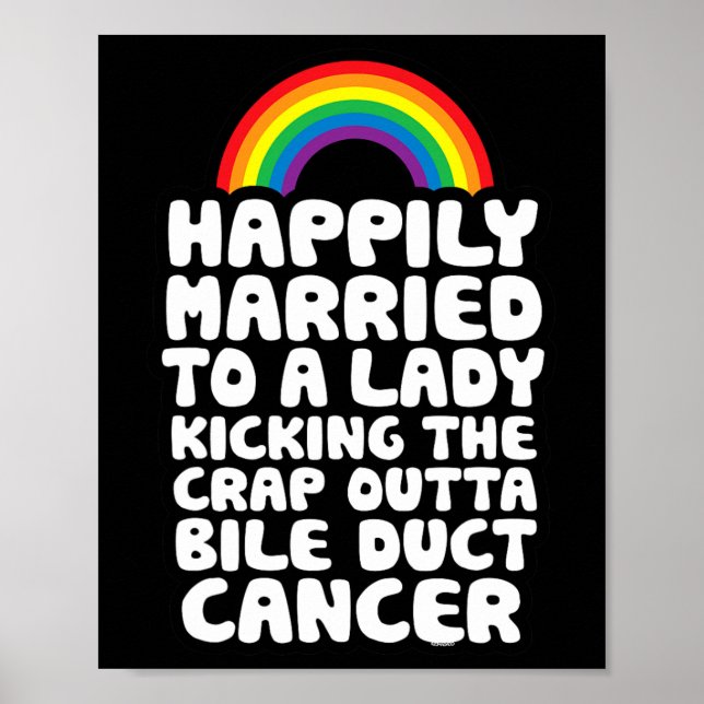 Poster Casado Com Lady Kicking Crap Do Bile Duct (Frente)