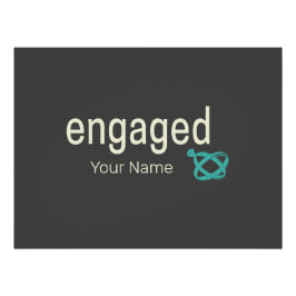 Póster Casais de Anéis Envolvidos Festa de Solteiro ou Ca