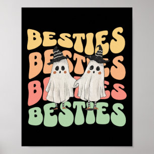 Poster Casais de Halloween Figuram para melhores amigos