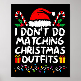 Poster Casais de Natal da família que não combino com Chr