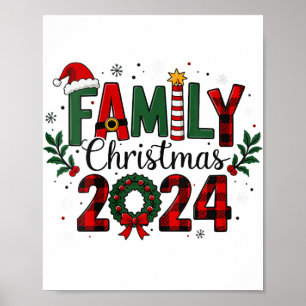 Poster Casais de Natal de Família feminina de 2024
