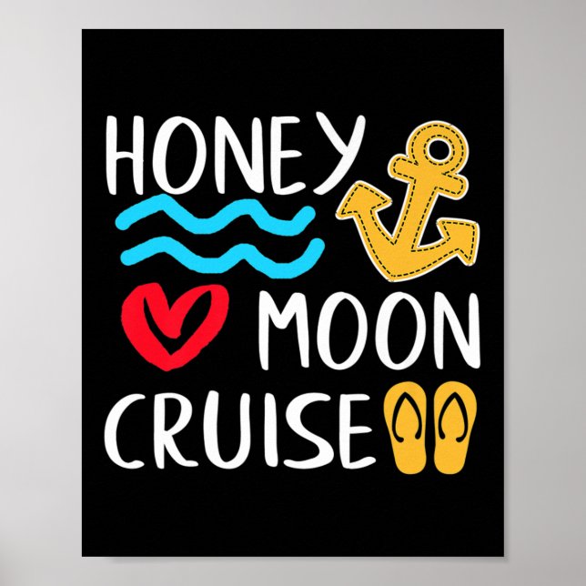 Poster Casais de navios de cruzeiro em lua de mel Excelen (Frente)