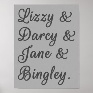 Poster Casais de Orgulho e Preconceito I