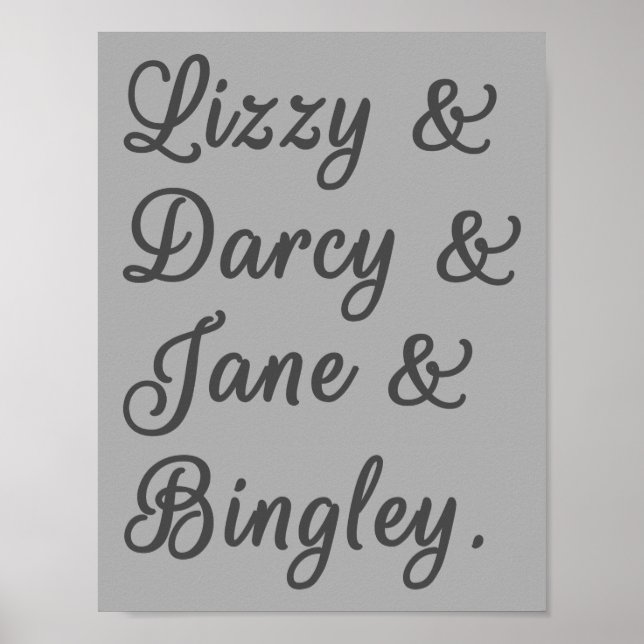 Poster Casais de Orgulho e Preconceito I (Frente)