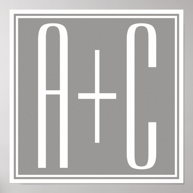 Poster Casais Initails ou Outro Texto | Cinzas brancas (Frente)