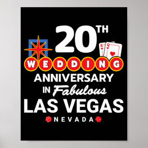 Poster Casal 20 de Aniversário de 20 de de Vegas Anni