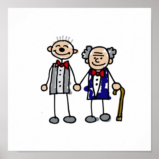 Póster Casal antigo Gay (Frente)