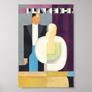 Poster Casal Art Deco Glamor