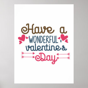 Poster Casal Art Tem Um Dia de os namorados Maravilhoso