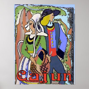 Póster Casal Cajun