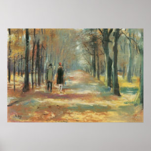 Poster Casal caminhando na floresta por Lesser Ury