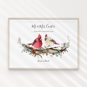 Poster Casal Cardinal de Natal