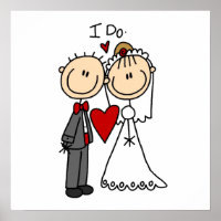 Casal de casamento I Do T-shirts e presentes