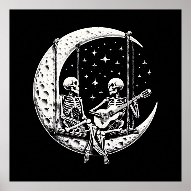 Poster Casal de Esqueletos Gaita Lunar (Frente)