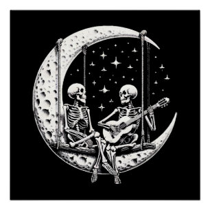 Póster Casal de Esqueletos Gaita Lunar