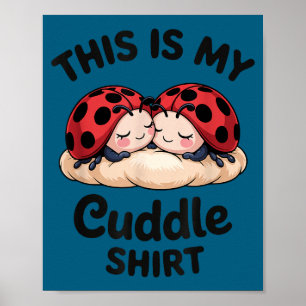 Poster Casal de Joaninhas Fofas Isto É Meu Abraço