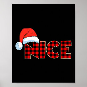 Poster Casal De Natal Búfalo Ou Bela Xadrez Vermelha
