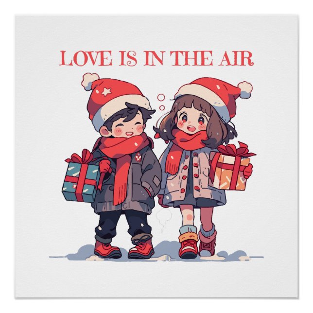 Póster Casal de Natal - O amor está no ar (Frente)