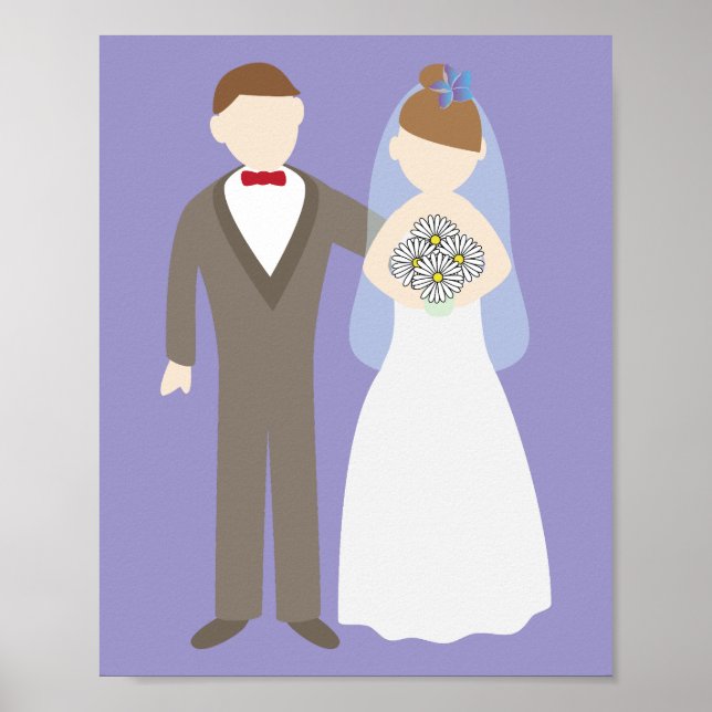 Poster Casal de Noivos (Frente)