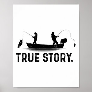 Poster Casal Engraçado de Pescadores Homens Mulheres
