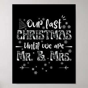 Poster Casal Engraçado Nosso Último Natal Até Sermos Senh