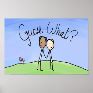 Póster Casal Gay Bonito Sabe O Que