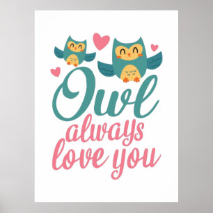Poster Casal Gift Owt Sempre Te Ama