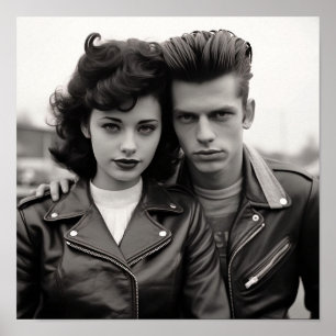 Poster Casal Greaser Punk