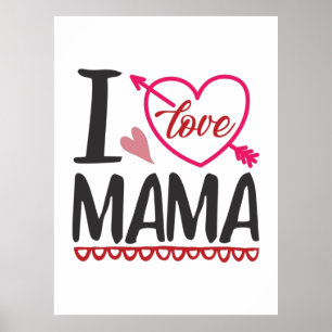 Poster Casal presente que amo mamãe