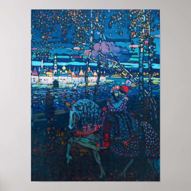 Poster Casal Riding, 1906 por Wassily Kandinsky (Frente)