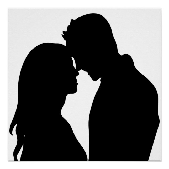 PÓSTER CASAL ROMÂNTICO SILHOUETTE (Frente)