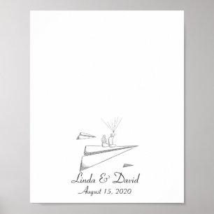 Poster Casal Sentado no Plano de Papel Posição do Livro d