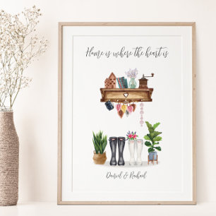 Poster Casal Welly Boots