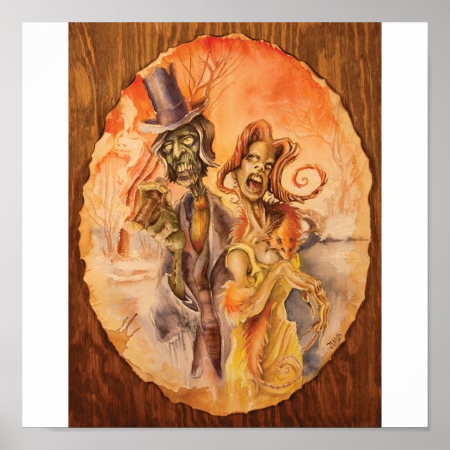 Poster Casal Zombie (Frente)