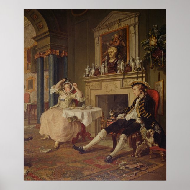 Poster Casamento a la Mode:II- The Tete a Tete, c.1743 (Frente)