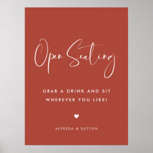 Poster Casamento Aberto De Sentados Elegante E Moderno Te
