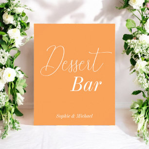 Poster Casamento Chá de fraldas Laranja do Bar de Sobreme