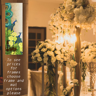 Póster Casamento Chandelier de Peacock Roaring 20