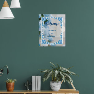 Poster Casamento clássico de Flores Moderno Minimalista