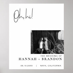 Poster Casamento Clássico de Tipografia Moderna Mínima