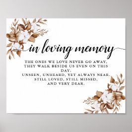 Poster Casamento com Buquê de Grama de Pampas Minimalista