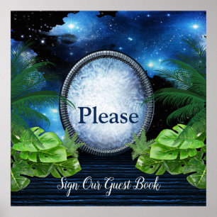 Poster Casamento com Galaxy Portal