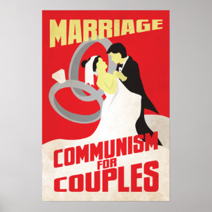 Poster Casamento: Comunismo para Casais