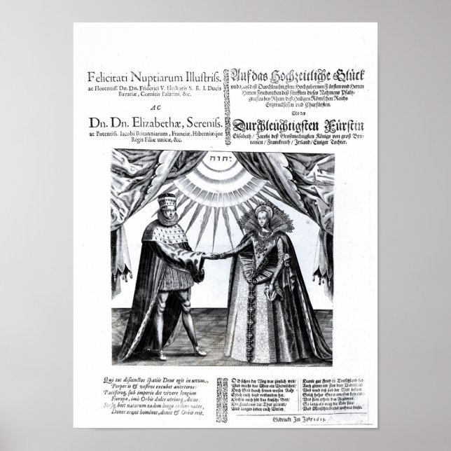 Poster Casamento da Princesa Elizabeth (Frente)