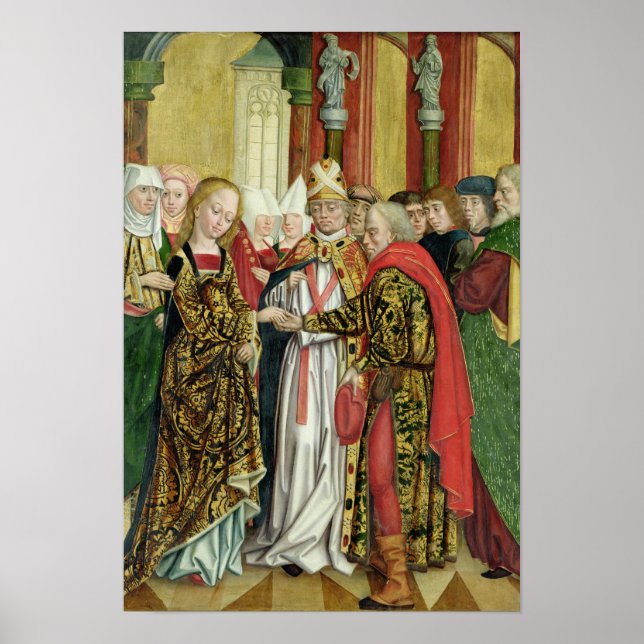 Poster Casamento da Virgem, do Dome Altar, 1499 (Frente)