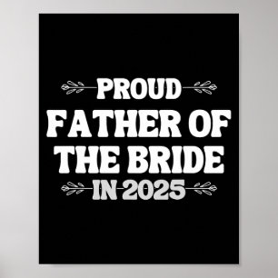 Poster Casamento De 2025 Orgulhoso Pai Da Noiva Fr