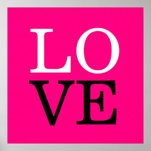 Poster Casamento de Amor com Fundo de rosa