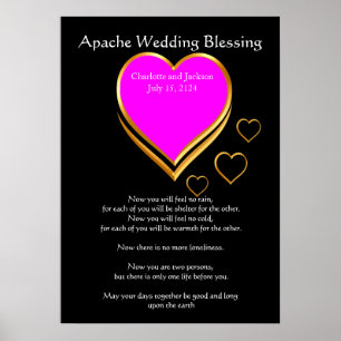 Póster Casamento de Apache que abençoa corações
