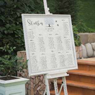 Póster Casamento de aves com amor de folha de cor rosa