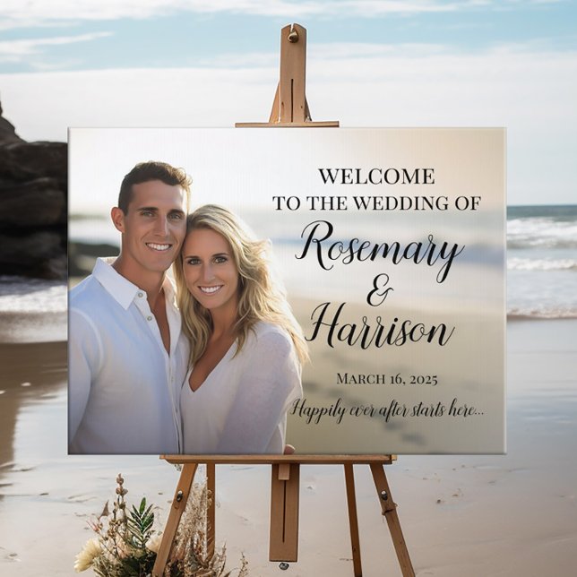 Poster Casamento de boas-vindas com fotos modernas (Criador carregado)